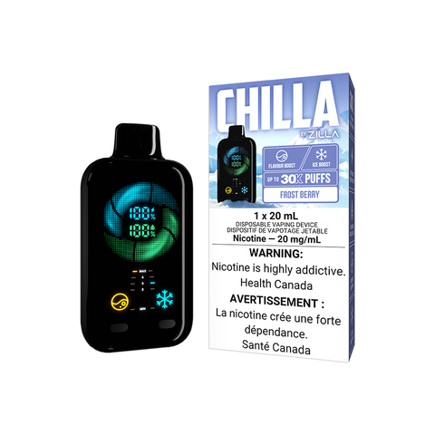 CHILLA BY ZILLA DISPOSABLE - FROST BERRY (5PCS/CTN)