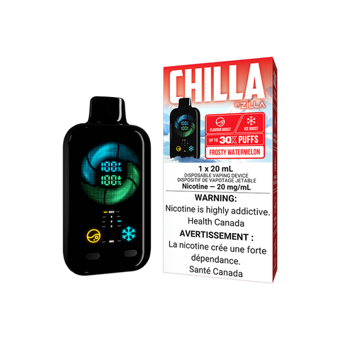 CHILLA BY ZILLA DISPOSABLE - FROSTY WATERMELON (5PCS/CTN)