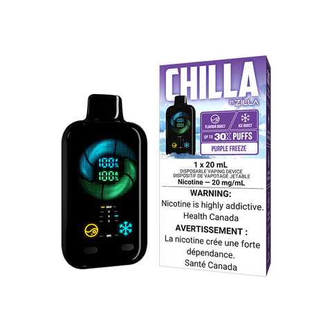 CHILLA BY ZILLA DISPOSABLE - PURPLE FREEZE (5PCS/CTN)