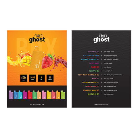 GHOST BOX FLAVOUR MENU