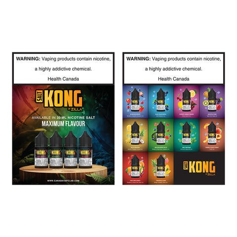 KONG SALT BY ZILLA FLAVOUR MENU