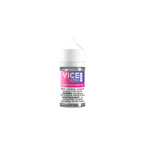 POPPIN' PEACH BERRY ICE BY VICE ULTRA SALT [AB]