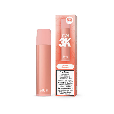 STLTH 3K DISPOSABLE - PEACH ICE (6PC/CTN) [ON]