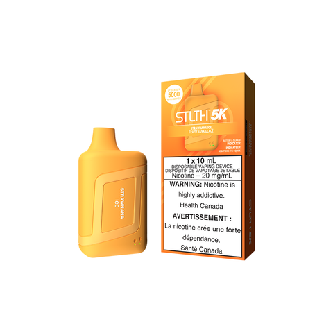 STLTH 5K DISPOSABLE - STRAWNANA ICE (5PC/CTN) [ON]