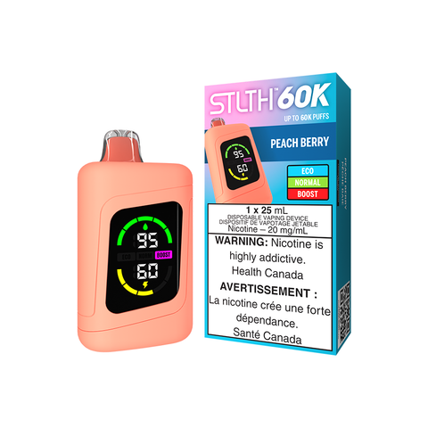 STLTH 60K DISPOSABLE - PEACH BERRY (4PCS/CTN)