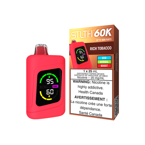 STLTH 60K DISPOSABLE - RICH TOBACCO (4PCS/CTN)