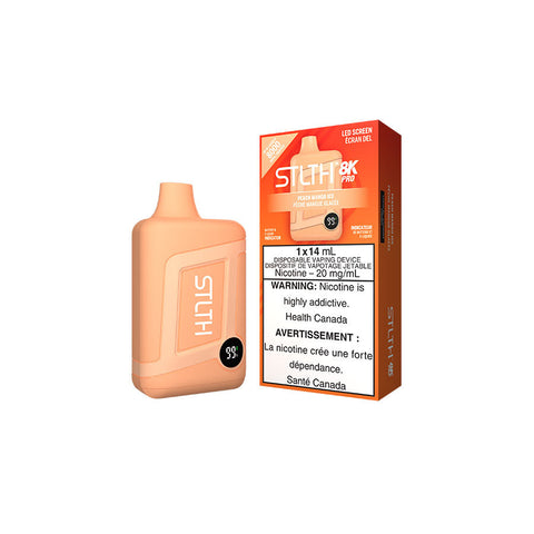 STLTH 8K PRO DISPOSABLE - PEACH MANGO ICE (5PC/CTN) [AB]