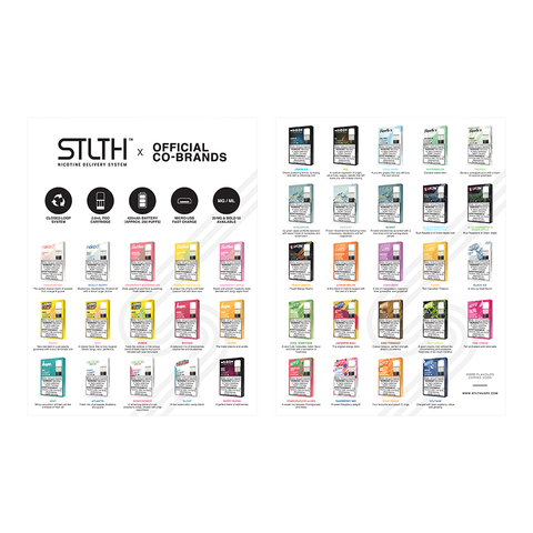 STLTH COBRANDS FLAVOUR MENU