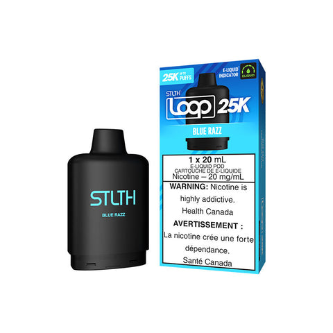 STLTH LOOP 25K POD PACK - BLUE RAZZ (5PC/CTN) [AB]