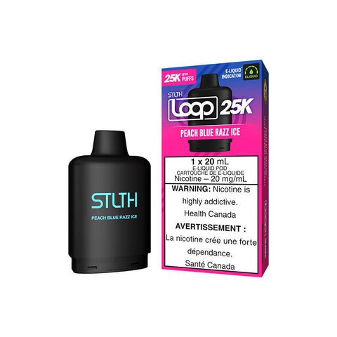 STLTH LOOP 25K POD PACK - PEACH BLUE RAZZ ICE (5PC/CTN) [ON]