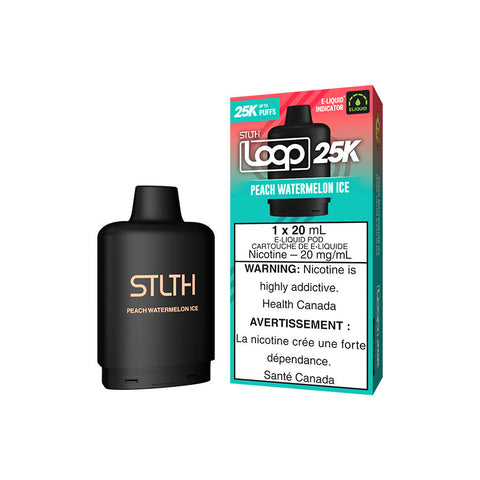 STLTH LOOP 25K POD PACK - PEACH WATERMELON ICE (5PC/CTN) [AB]