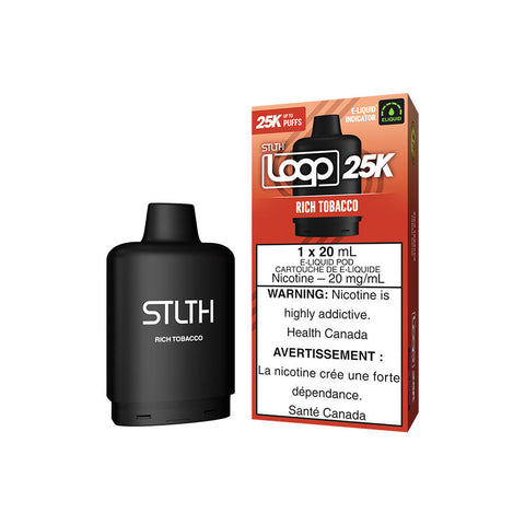 STLTH LOOP 25K POD PACK - RICH TOBACCO (5PC/CTN) [AB]