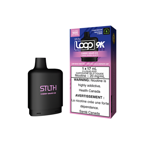 STLTH LOOP 9K POD PACK - CHERRY GRAPE ICE (5PC/CTN) [ON]