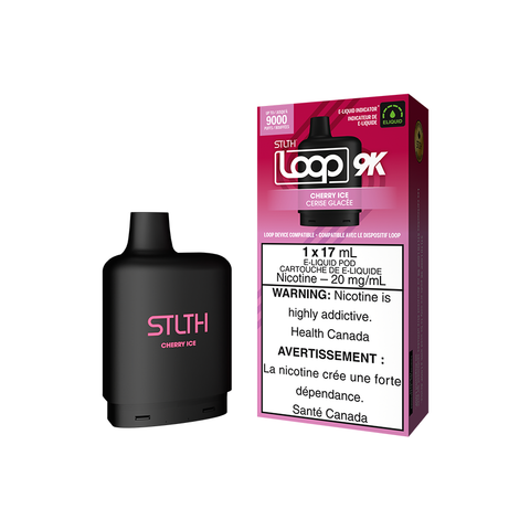 STLTH LOOP 9K POD PACK - CHERRY ICE (5PC/CTN) [ON]