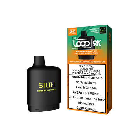 STLTH LOOP 9K POD PACK - HONEYDEW MANGO ICE (5PC/CTN) [ON]