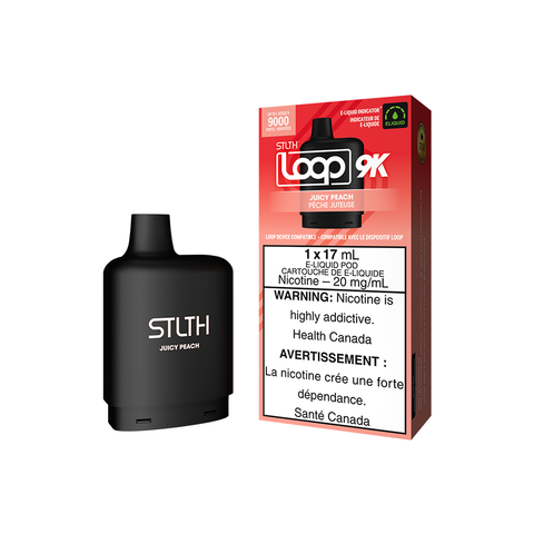 STLTH LOOP 9K POD PACK - JUICY PEACH (5PC/CTN) [ON]