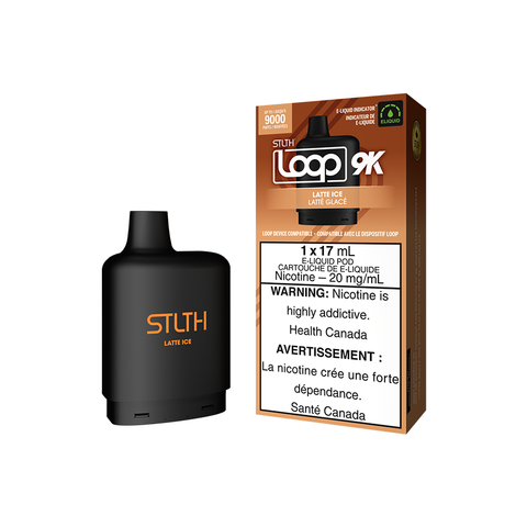 STLTH LOOP 9K POD PACK - LATTE ICE (5PC/CTN) [ON]