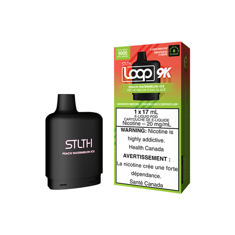 STLTH LOOP 9K POD PACK - PEACH WATERMELON ICE (5PC/CTN) [ON]