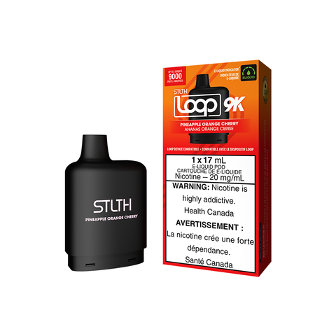 STLTH LOOP 9K POD PACK - PINEAPPLE ORANGE CHERRY (5PC/CTN) [ON]