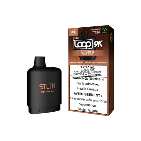 STLTH LOOP 9K POD PACK - RICH TOBACCO (5PC/CTN) [ON]