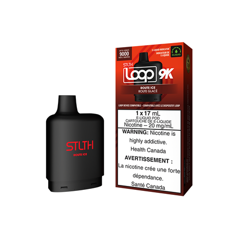 STLTH LOOP 9K POD PACK - ROUTE ICE (5PC/CTN) [ON]