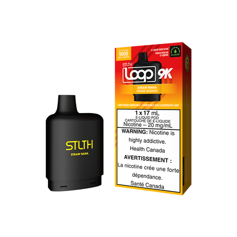 STLTH LOOP 9K POD PACK - STRAW NANA (5PC/CTN) [ON]