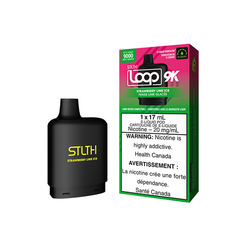 STLTH LOOP 9K POD PACK - STRAWBERRY LIME ICE (5PC/CTN) [ON]