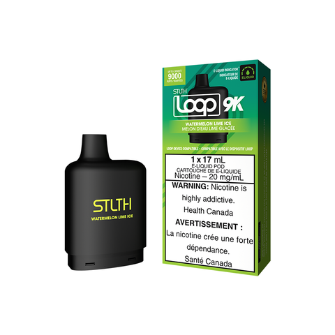 STLTH LOOP 9K POD PACK - WATERMELON LIME ICE (5PC/CTN) [ON]