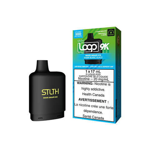 STLTH LOOP 9K POD PACK - WHITE GRAPE ICE (5PC/CTN) [ON]