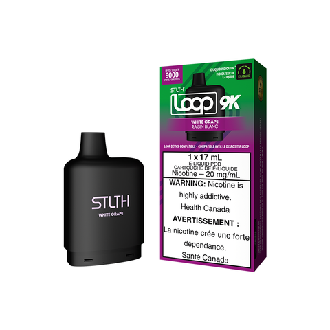 STLTH LOOP 9K POD PACK - WHITE GRAPE (5PC/CTN) [ON]