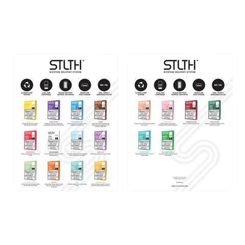 STLTH FLAVOUR MENU