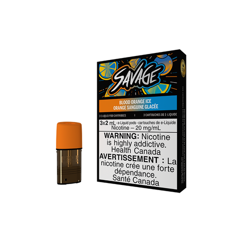 STLTH POD PACK SAVAGE BLOOD ORANGE ICE (3 PACK) [AB]