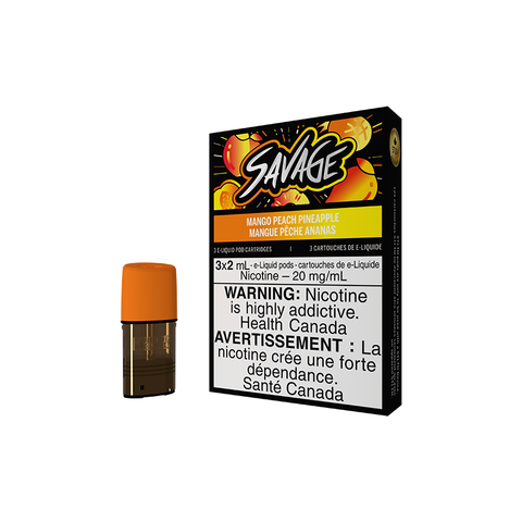 STLTH POD PACK SAVAGE MANGO PEACH PINEAPPLE (3 PACK) [AB]