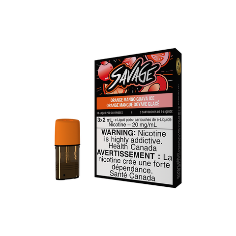 STLTH POD PACK SAVAGE ORANGE MANGO GUAVA ICE (3 PACK)