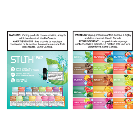 STLTH PRO FLAVOUR MENU