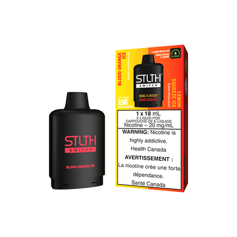 STLTH SWITCH POD PACK - BLOOD ORANGE ICE AND LEMON SQUEEZE ICE (5PC/CTN) [ON]