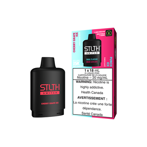 STLTH SWITCH POD PACK - CHERRY GRAPE ICE AND PUNCH ICE (5PC/CTN) [AB]