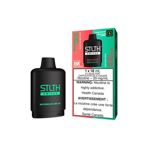 STLTH SWITCH POD PACK - WATERMELON LIME ICE AND STRAWBERRY LIME ICE (5PC/CTN) [ON]