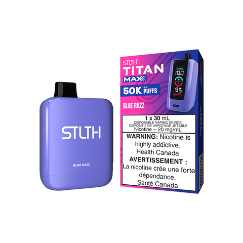 STLTH TITAN MAX DISPOSABLE - BLUE RAZZ (4PCS/CTN) [MB]