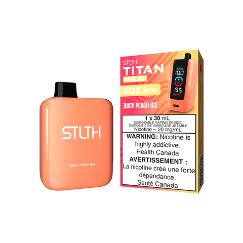 STLTH TITAN MAX DISPOSABLE - JUICY PEACH ICE (4PCS/CTN) [ON]