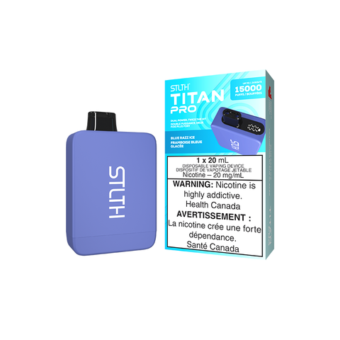 STLTH TITAN PRO DISPOSABLE - BLUE RAZZ ICE (5PCS/CTN) [AB]