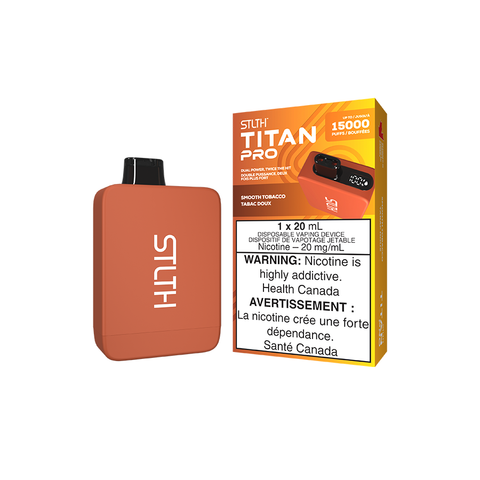 STLTH TITAN PRO DISPOSABLE - SMOOTH TOBACCO (5PCS/CTN) [AB]