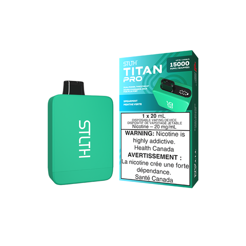 STLTH TITAN PRO DISPOSABLE - SPEARMINT (5PCS/CTN) [AB]