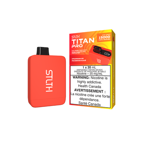 STLTH TITAN PRO DISPOSABLE - STRAWNANA ICE (5PCS/CTN) [ON]