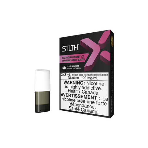 STLTH X POD PACK RASPBERRY CURRANT ICE (3 PACK) [ON]