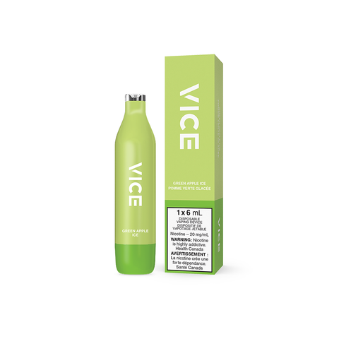 VICE 2500 DISPOSABLE - GREEN APPLE ICE (6PC/CTN) [ON]