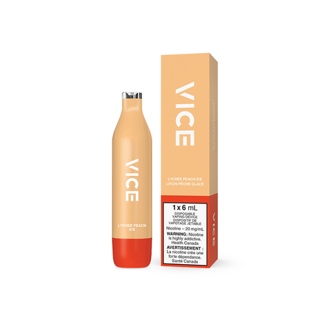 VICE 2500 DISPOSABLE - LYCHEE PEACH ICE (6PC/CTN) [ON]