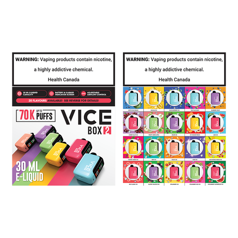 VICE BOX 2 FLAVOUR MENU