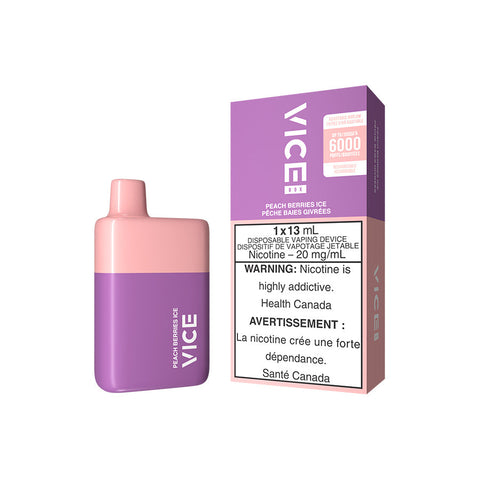 VICE BOX DISPOSABLE - PEACH BERRIES ICE (5PC/CTN) [AB]