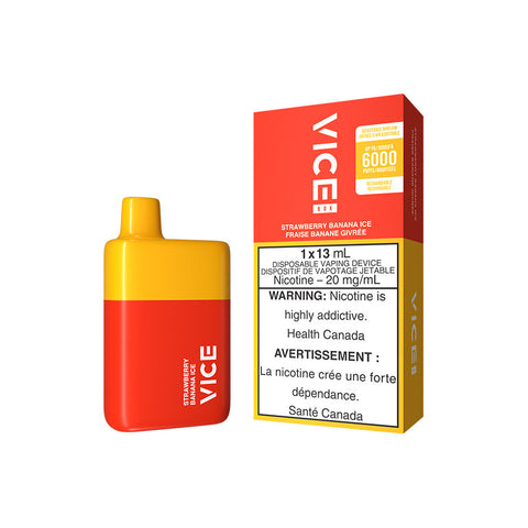 VICE BOX DISPOSABLE - STRAWBERRY BANANA ICE (5PC/CTN) [AB]